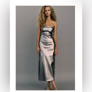 NWT Zara Metallic Dress